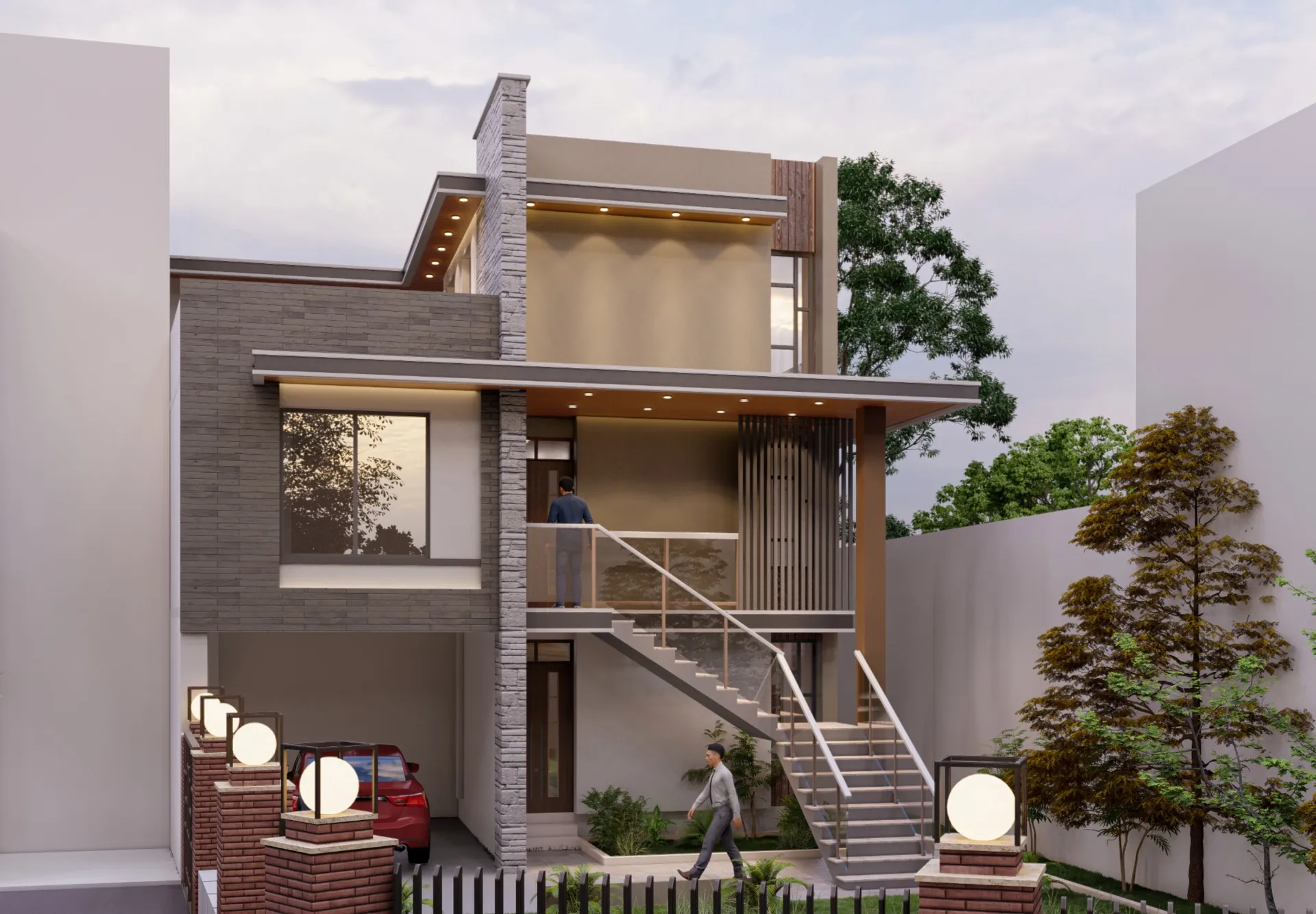 Urban Townhouse, 3D visualisation